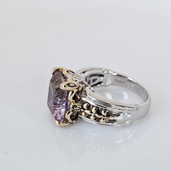 Rare Victoria Wieck Ametrine Ring Sterling Silver & 14k Size 7! - Picture 2 of 10